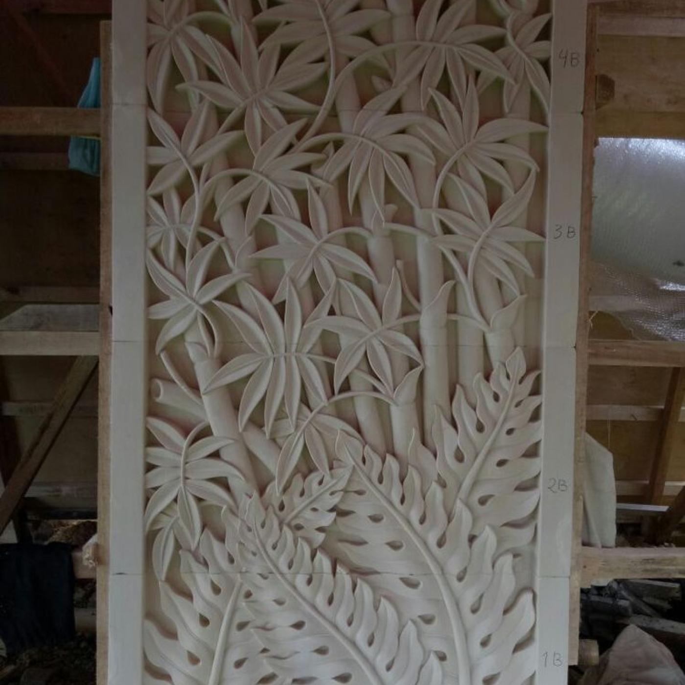 Carved Stone Wall Panel | Bali Carving