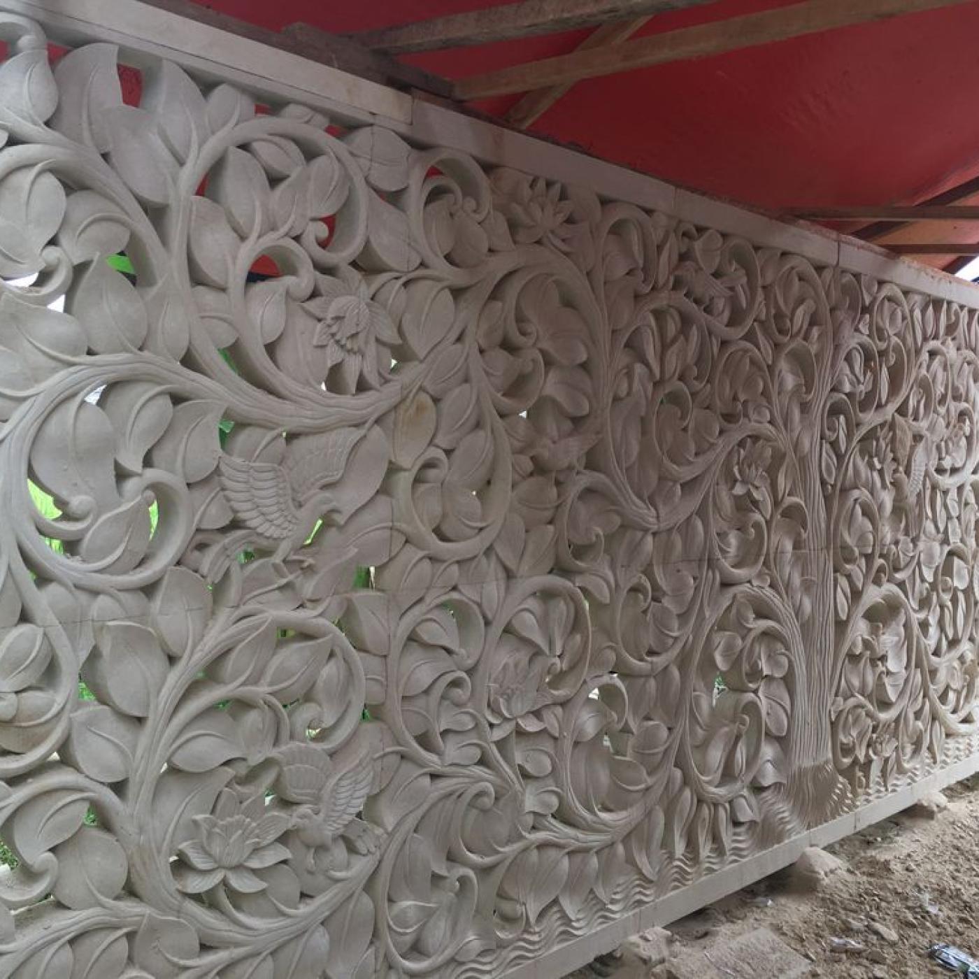 Stone Wall Panels Interior | Bali Carving