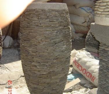 Faux Stone Planter Pots