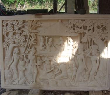 Carved Stone Panels