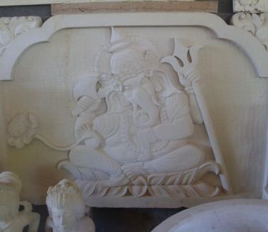 Carved Stone Wall Panel
