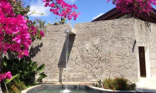 Stone Relief With Dragon Design