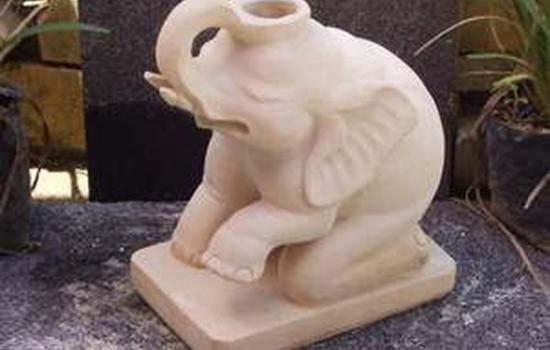 Balinese Carving Stone Elephant